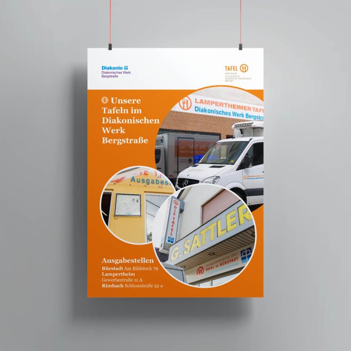 Plakat für die Tafel